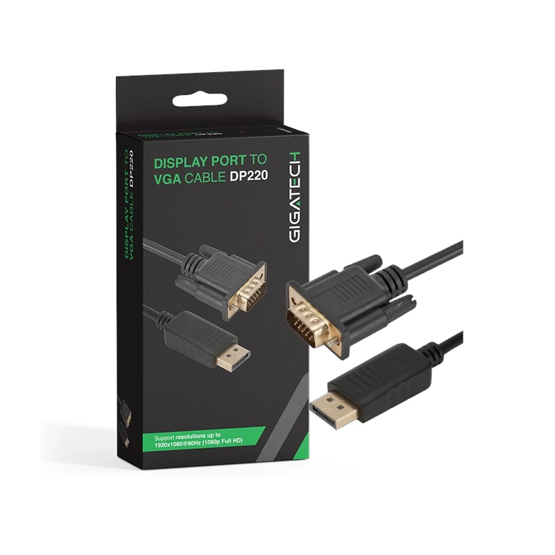 DP220 DisplayPort na VGA kabl 2m Full HD 1080p