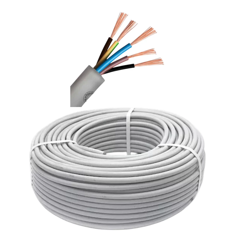 Provodnik 5x0.75 mm² PP/L OM bijeli licnasti