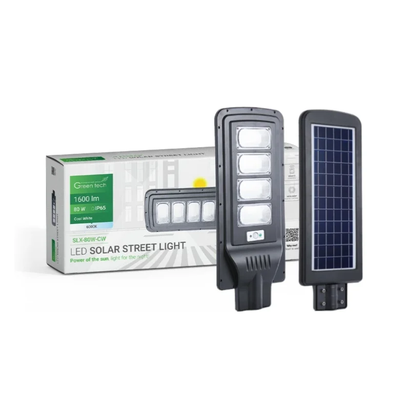 LED solarna ulična svjetiljka Green Tech 80W SLX-80W-CW