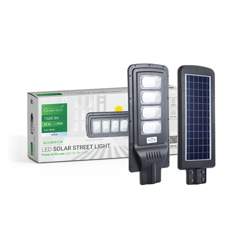 LED solarna ulična svjetiljka Green Tech 80W SLX-80W-CW