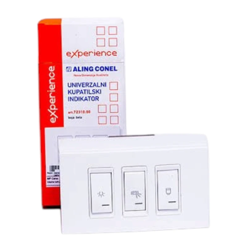 ALING CONEL EXPERIENCE univerzalni horizontalni indikator za kupatilo 3x16A 72310.00 beli