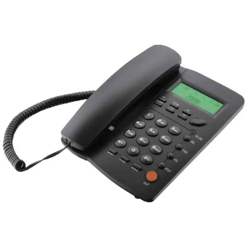 MEANIT ST-300 crni stolni fiksni telefon sa LCD ekranom i hands-free funkcijom