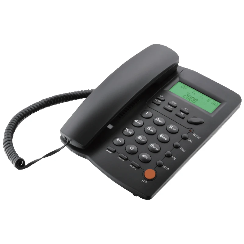 MEANIT ST-300 crni stolni fiksni telefon sa LCD ekranom i hands-free funkcijom