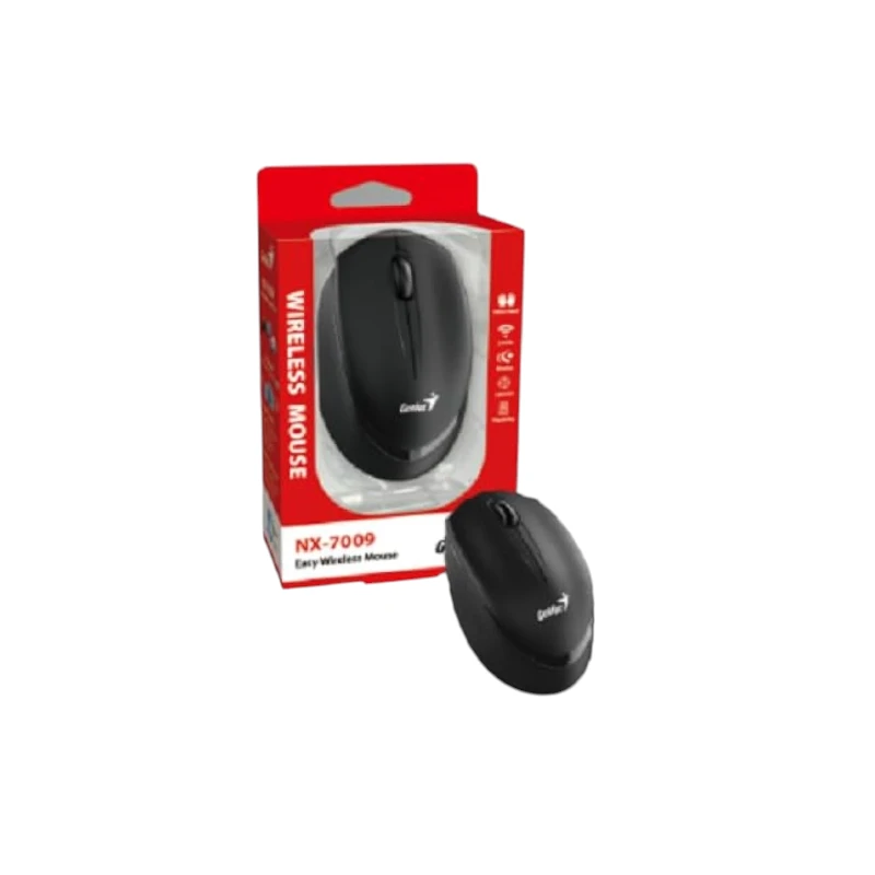 GENIUS NX-7009 Black bežični optički miš sa USB prijemnikom i 1200 DPI